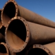 Large old steel pipes